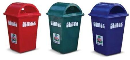 Plastic Rectangular Waste Bins, Color : Red, Blue, Green