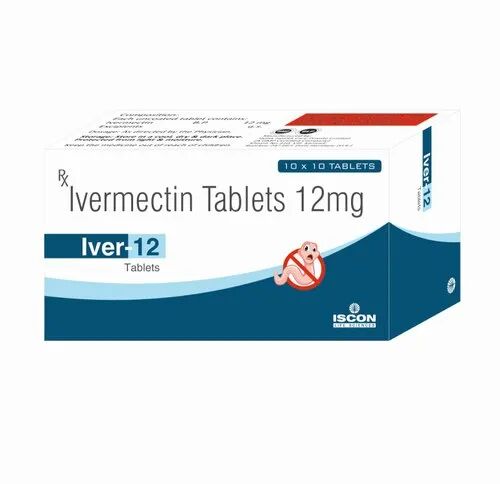 Ivermectin Tablets, Packaging Size : 10*10 Box (100 Tablets)