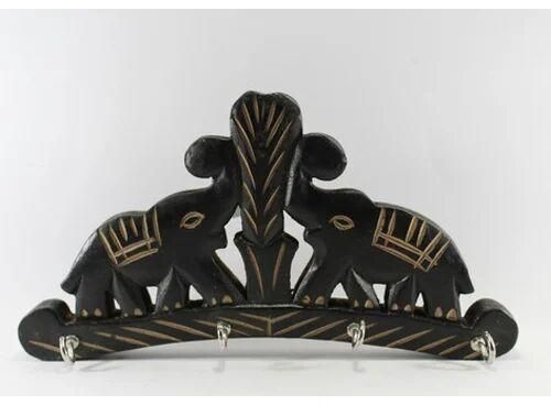 Wooden Key Hanger, Color : Black