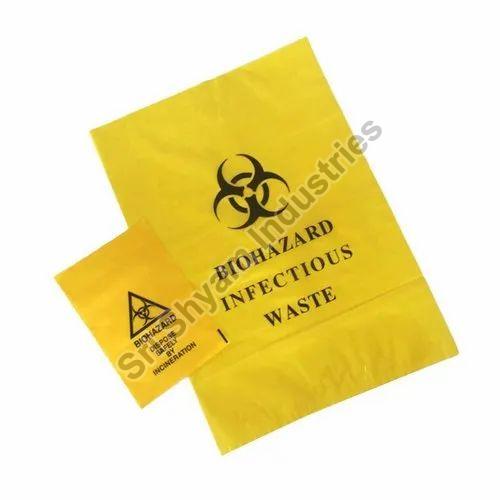 LDPE Biohazard Plain Bags, for Packaging, Commercial, Feature : Easy To Carry, Eco-Friendly, Recyclable