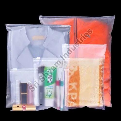 Garment Packaging Zip Lock Bags, for Shopping, Size : Customised