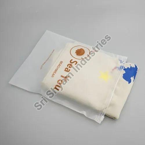 HDPE Frosted Zip Lock Bags, for Shopping, Garment Industry, Size : inch