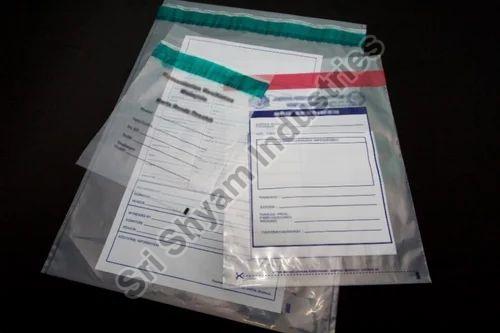 Tamper Proof Plastic Envelopes Bag, for Courier, Size : 6x4 inch