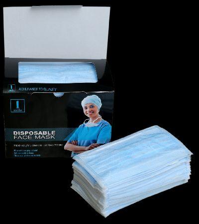 1Mile Disposable 3-ply Face Mask, for Beauty Parlor, Clinic, Food Processing, Hospital, Pharmacy