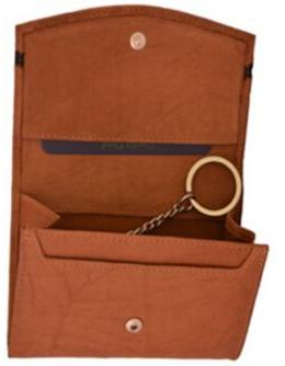 Shalex leather key pouch, Color : Natural Buffle Gala Cognac