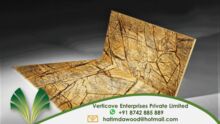 Golden rainforest marble kitchen