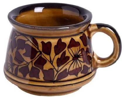 CERAMIC TEA CUP, Color : BROWN