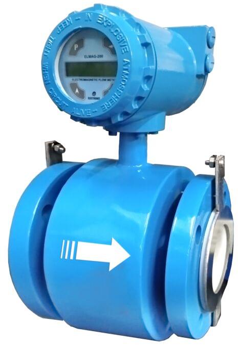 50-60 Hz Electric Powder Coated Aluminum Electromagnetic Flow Meter, for Industrial, Water Chemicals