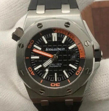 Audemars Piguet Royal Oak Offshore Diver Black Swiss Automatic Mens Watch