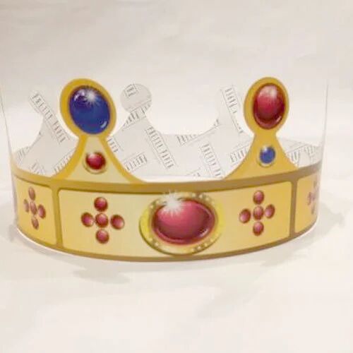 Birthday Paper Crown, Color : Golden