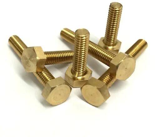 Brass Hex Bolt, Size : 0.5-6 Inch