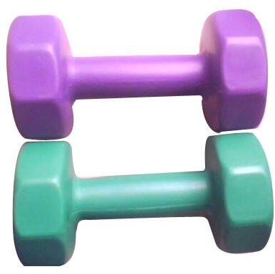 Neoprene PVC Plastic Dumbbell, Color : Green, Voilet