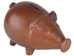 Black Pottery Piggy Bank, Color : Earth Red
