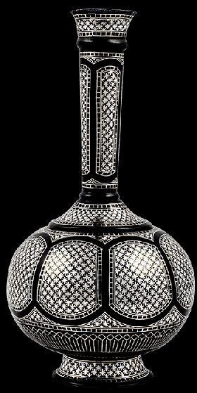 Black Vertical Vase