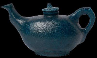 Mughal Blue Pottery Tea Kettle