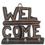 Welcome Key Stand, Color : Dark Brown