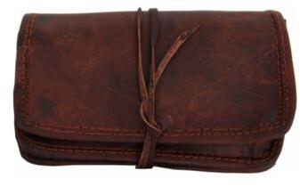 Leather stationary pouch