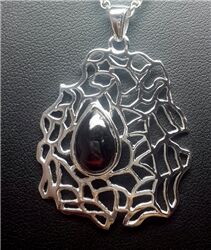 GARNET CABOCHON PENDANT