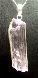 KUNZITE ROUGH PENDANT