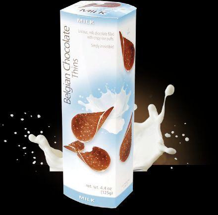 Belgian Milk Chocolate Thins - Milk 80g