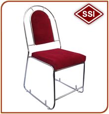 Metal Non Polished Plain Banquet Chairs, Feature : Durable