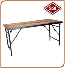 Metal Polished Plain Rectangular Banquet Tables, Feature : Fine Finishing, High Strength