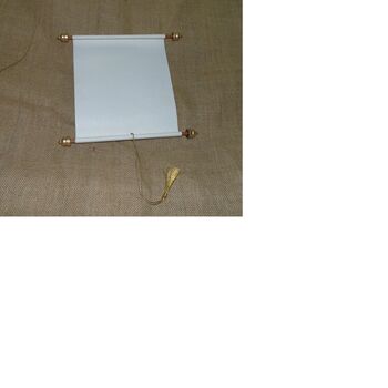 Conifer Paper blank scroll, Card Type : Wedding Card