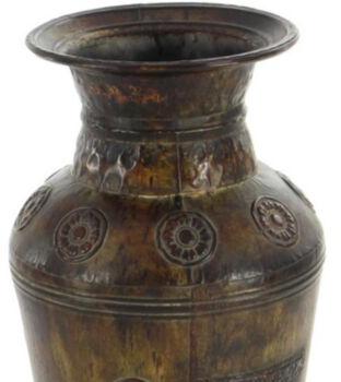 Vintage Flower vase metal vase urn, for Home Decoration, Color : Bronze patina