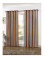Colored Striped Cotton Curtains