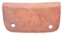 Embossed Custom Hand Made Real Leather Women's Long Wallet