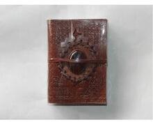 handmade leather journal embossed leather