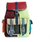 real goat leather rucksack back pack