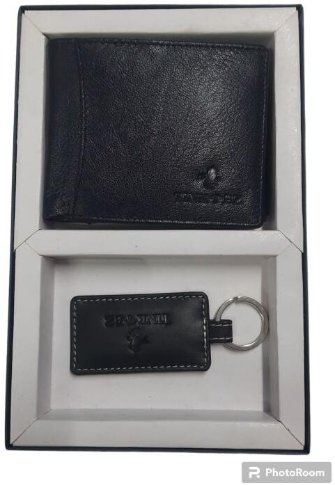 Leather Wallet and key ring set