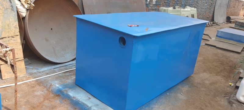 Blue Rectangular Frp 90 Kg Digester Tanks, for Industrial, Waste Water, Water, Length : 3-4feet