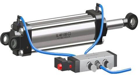 Pneumatic Cylinder, Color : Silver