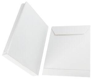 White Gusseted Envelopes, Size : 12Lx10B inches