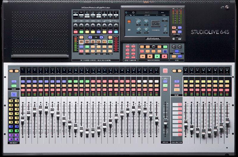 presonus studiolive 64s 64-channel digital mixer