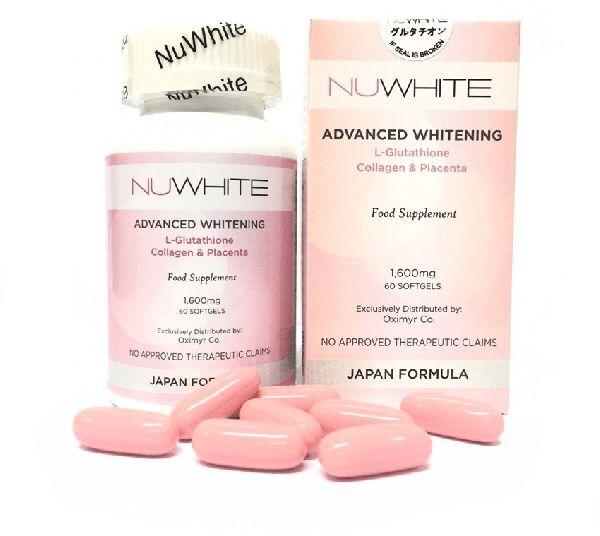 Nuwhite Advanced Whitening L-Glutathione Collagen & Placenta No Side Effects