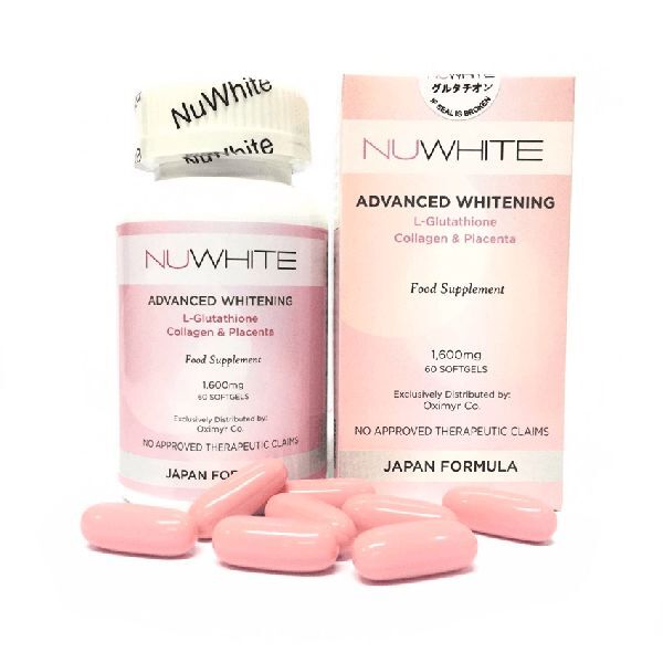 Nuwhite Advanced Whitening L-Glutathione Collagen & Placenta No Side Effects