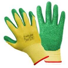 Green Garden Hand Gloves, Size : Medium