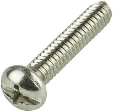 Stainless Steel Round Head Machine Screw, Length : 3 To 5 Inch