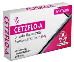 CETIRIZINE HYDROCHLORIDE AND AMBROXOL HCL TABLETS