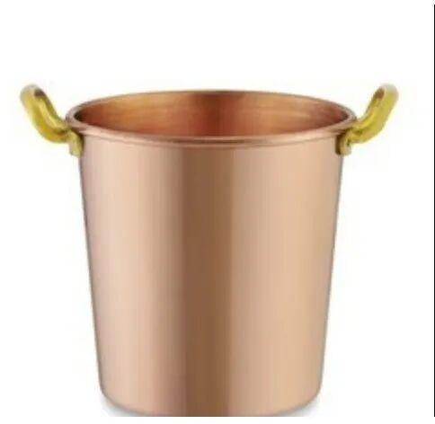 Rengvo Copper Ice Bucket, Size : 21 CM