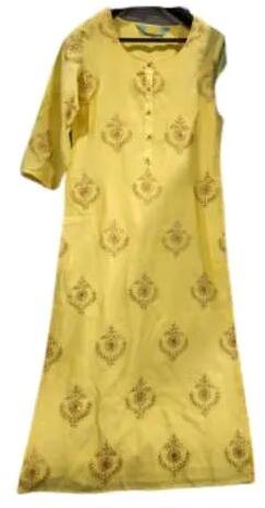 Ladies Printed Cotton Kurti, Occasion : Party Wear