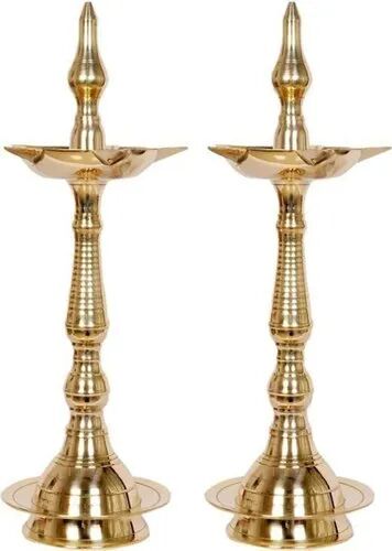 Brass Oil Lamp, Color : Golden