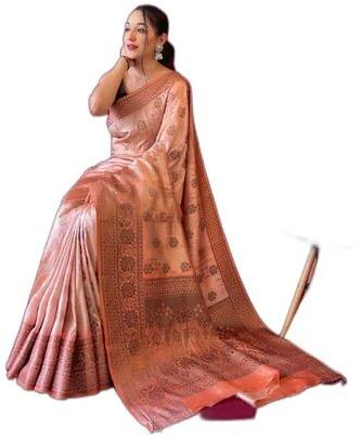 Printed Pure Muslin Silk Saree, Occasion : Wedding Wear