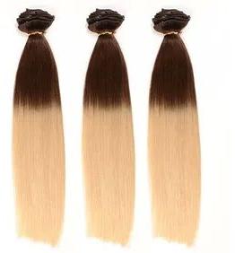 Black Processed Non-Remy Hair, for Parlour, Personal, Style : Straight