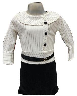 Kids Striped Cotton Dress, Gender : Girl