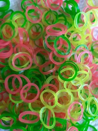 Multicolor Round Poly Nylon Rubber Band, for Binding
