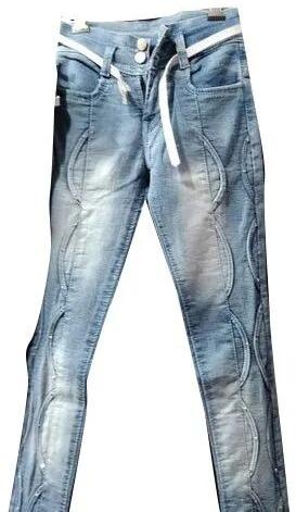 Ladies Designer Faded Jeans, Occasion : Casual Wear